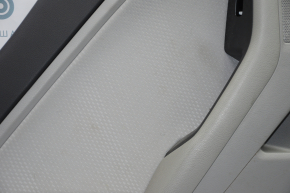 Door trim card rear left Kia Optima 11-16 gray with gray insert cloth, armrest leather, scratches, tears, for dry cleaning