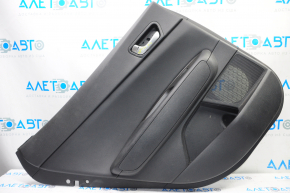 Door trim card rear left Kia Optima 16-18 black with black insert leather, armrest leather