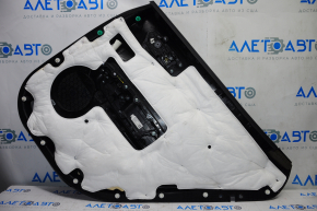 Door trim card rear left Kia Optima 16-18 black with black insert leather, armrest leather