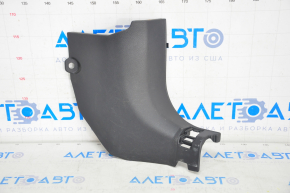 Front pillar trim lower right Nissan Rogue 14-20 black, scratches