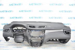 Torpedo front panel with AIRBAG Nissan Rogue 14-20 black