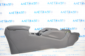 Console center armrest and cup holders Nissan Rogue 14-17 black, scratches