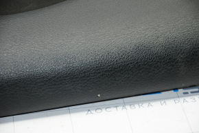Door trim card front left Jeep Cherokee KL 14-18 black with black insert cloth, armrest leather, tear, scratches