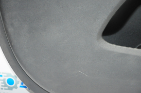 Door trim card front left Jeep Cherokee KL 14-18 black with beige insert cloth, armrest leather, scratches