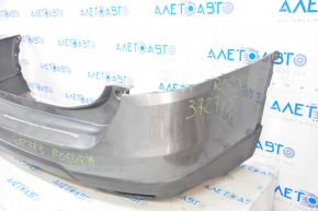 Rear bumper bare Nissan Rogue 14-16 graphite, scratches
