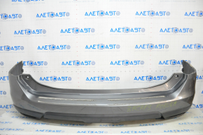 Rear bumper bare Nissan Rogue 14-16 graphite, scratches