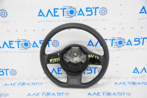 Naked steering wheel VW Beetle 12-19 rubber black with black overlay without buttons