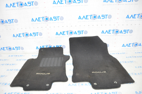 Set of floor mats Nissan Rogue 14-20 cloth black