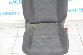 Passenger seat Nissan Rogue 14-15 without airbag, mechanical, cloth black, under dry cleaning