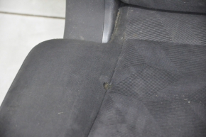 Rear row of seats 2nd row Nissan Rogue 14-16 cloth black, under chemical, burnt