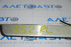 Door sill trim outer rear left Nissan Pathfinder 13-16 chrome, type 1, broken fastener, scratches