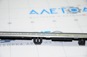 Door sill trim outer rear left Nissan Pathfinder 13-16 black with chrome, type 2, peeling chrome