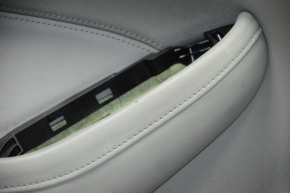 Door trim card front left Cadillac CTS 14- gray with gray insert leather, armrest leather, molding under the tree brown structure, memory seats, BOSE, tears