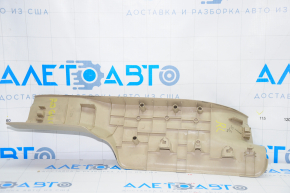 Door sill trim inner rear left Nissan Rogue 14-20 beige, scratches