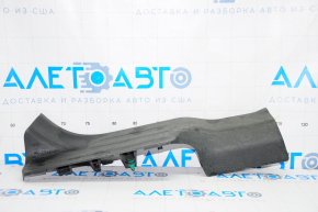 Door sill trim inner rear left Nissan Rogue 14-20 black, scratches