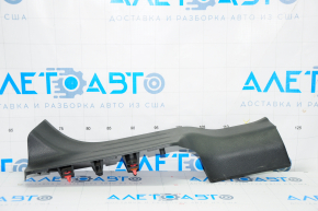 Door sill trim inner rear left Nissan Rogue 14-20 black, scratches
