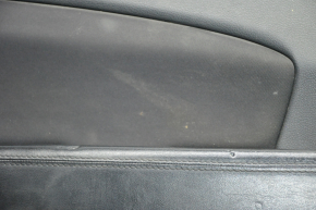 Door trim card front left Chrysler 200 11-14 black with black insert cloth, armrest leather, tear, bumps, for dry cleaning