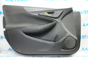 Door trim card front left Chevrolet Malibu 16-25 black with black insert cloth, scratches, for dry cleaning