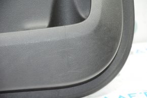 Door trim card front left Chevrolet Equinox 10-11 black with gray insert leather, armrest leather, red stitching, scratch