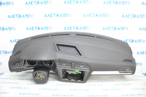 Torpedo front panel with AIRBAG VW Tiguan 18-24 black