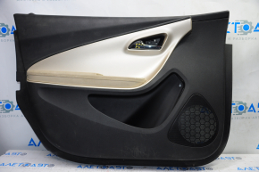 Door trim card front left Chevrolet Volt 11-15 black with gold insert, armrest leather, scratches