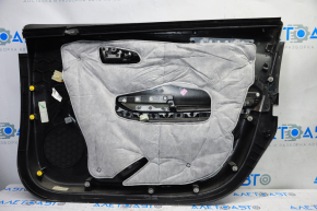 Door trim card front left Chevrolet Volt 11-15 black with gold insert, armrest leather, scratches