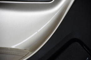 Door trim card front left Chevrolet Volt 11-15 black with gold insert, armrest leather, scratches