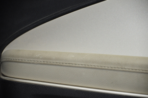 Door trim card front left Chevrolet Volt 11-15 black with gold insert, armrest leather, scratches
