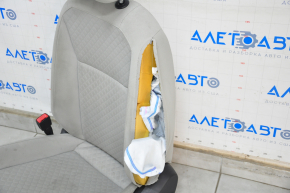 Driver's seat VW Tiguan 18-21 without airbag, mechanic, cloth gray, shot, under chemical