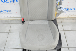 Driver's seat VW Tiguan 18-21 without airbag, mechanic, cloth gray, shot, under chemical