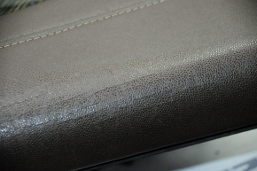Door trim card front left Cadillac ATS 13- brown with gray insert leather, armrest leather, molding under wood gloss, under seat memory, BOSE, bumps, cracks
