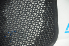Door trim card front left Dodge Dart 13-14 black with dark gray insert cloth, armrest leather, with gas tank flap release button, scratches
