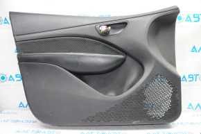 Door trim card front left Dodge Dart 13-14 black with insert black mesh cloth, armrest leather, cracked leather, scratches