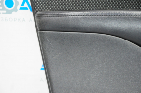 Door trim card front left Dodge Dart 13-14 black with insert black mesh cloth, armrest leather, cracked leather, scratches