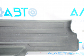 Door sill trim rear left front Toyota Sequoia 08-16 black, broken fastener, scratches, without plug