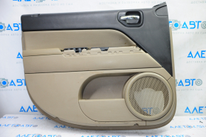 Door trim card front left Jeep Patriot 11-17 beige with beige insert leather, armrest rubber, broken fastener