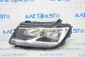 Headlight front left VW Tiguan 18-21 bare halogen, DRL LED, scratch