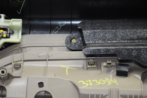 Door trim card front left Jeep Patriot 11-17 beige with beige insert leather, armrest rubber, broken fastener