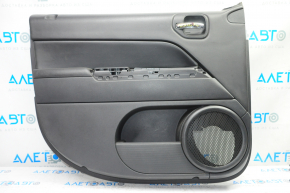Door trim card front left Jeep Patriot 11-17 black with black insert leather, armrest rubber, scratches