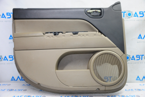 Door trim card front left Jeep Compass 11-16 beige with beige insert leather, armrest rubber, scratches