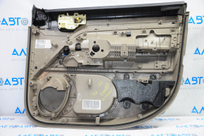 Door trim card front left Jeep Compass 11-16 beige with beige insert leather, armrest rubber, scratches