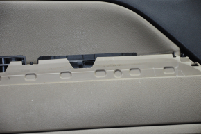 Door trim card front left Jeep Compass 11-16 beige with beige insert leather, armrest rubber, scratches