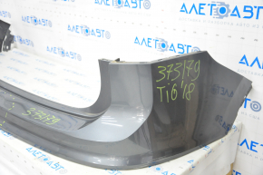 Rear bumper bare upper part VW Tiguan 18-24 graphite, dented, tear, broken fastener, crack