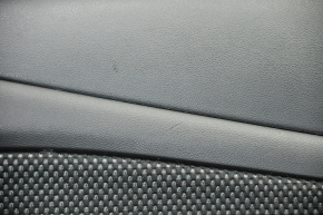 Door trim card front right Dodge Dart 13-15 black with insert black mesh cloth, armrest leather, scratches, bumps