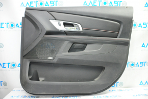 Door trim card front right GMC Terrain 12-17 black with black insert leather, armrest leather, red stitching, Pioneer, scratches