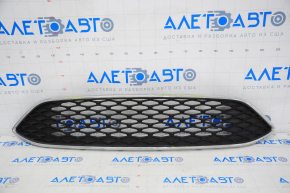 Ford Focus mk3 15-18 radiator grille rest chrome frame, pokes on chrome