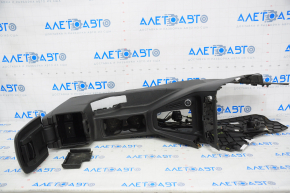 Central console armrest and cup holders Ford Focus mk3 15-18 rest, black, scratches, for cleaning