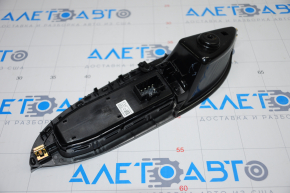 Front right window lift control for a 16-23 Chevrolet Malibu, black, with a gray trim, gray molding