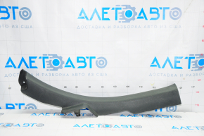 Door sill trim rear left inner Hyundai Sonata 15-19 black, broken fastener, scratch