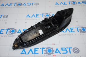 Front right window lift control Chevrolet Malibu 16-23 black, with gray trim, chrome molding